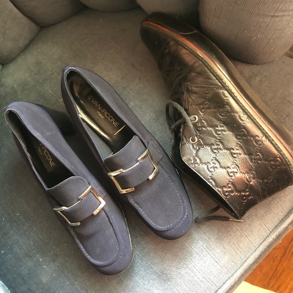 90s does 60s Evan Picone Buckle Heeled loafer - Picture 8 of 8